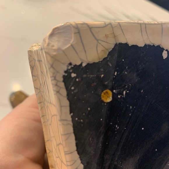 Glazed Ceramic Cocker Spaniel Faux Flower Vase (minor chip) 11x7x5” - Picture 9 of 14